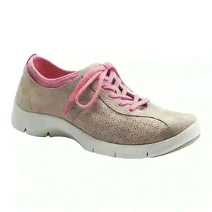 Dansko Sedona Collection Elise Suede Lace-Up Shoes Tab/Pink Hiking Sneakers 36